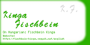 kinga fischbein business card